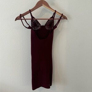 Isa Boulder Triangle Knit Mini Dress